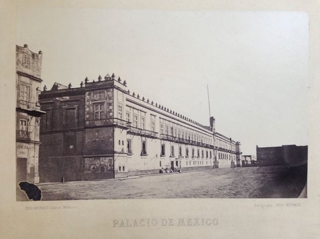 Palacio de Mexico, 1851. View of the National Palace from the north.