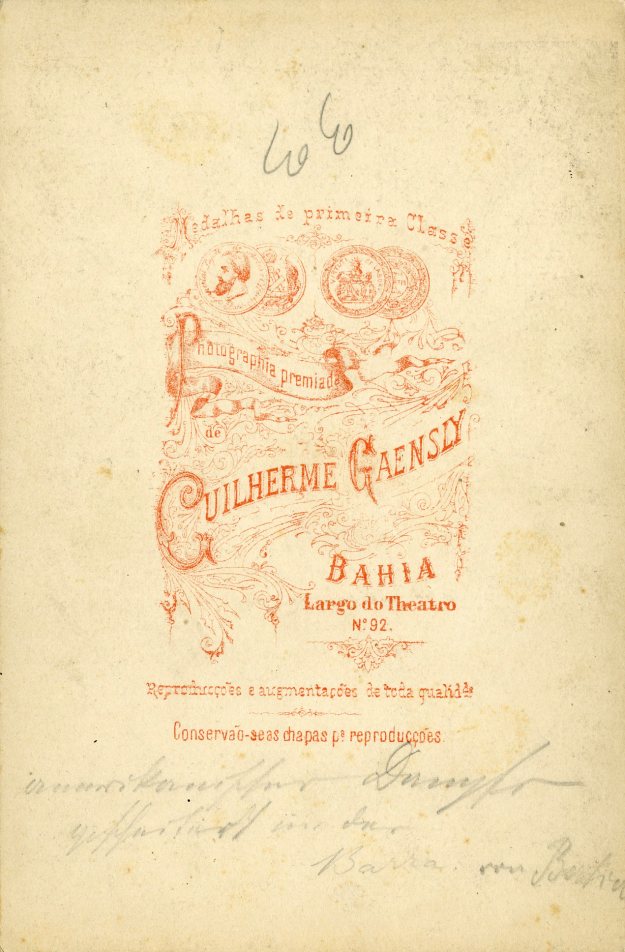 Guilherme Gaensly credits, circa 1875