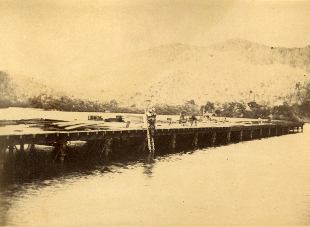 Construction of the Wharf at Guanta, Anzoategui, 1890