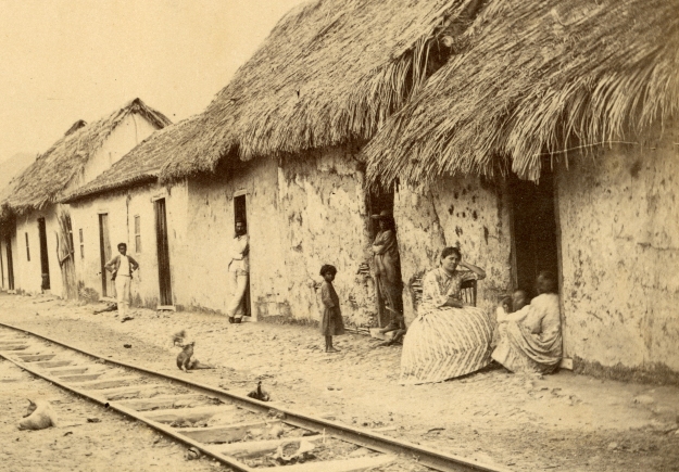 A street view of Puerto la Cruz, Anzoategui, 1890